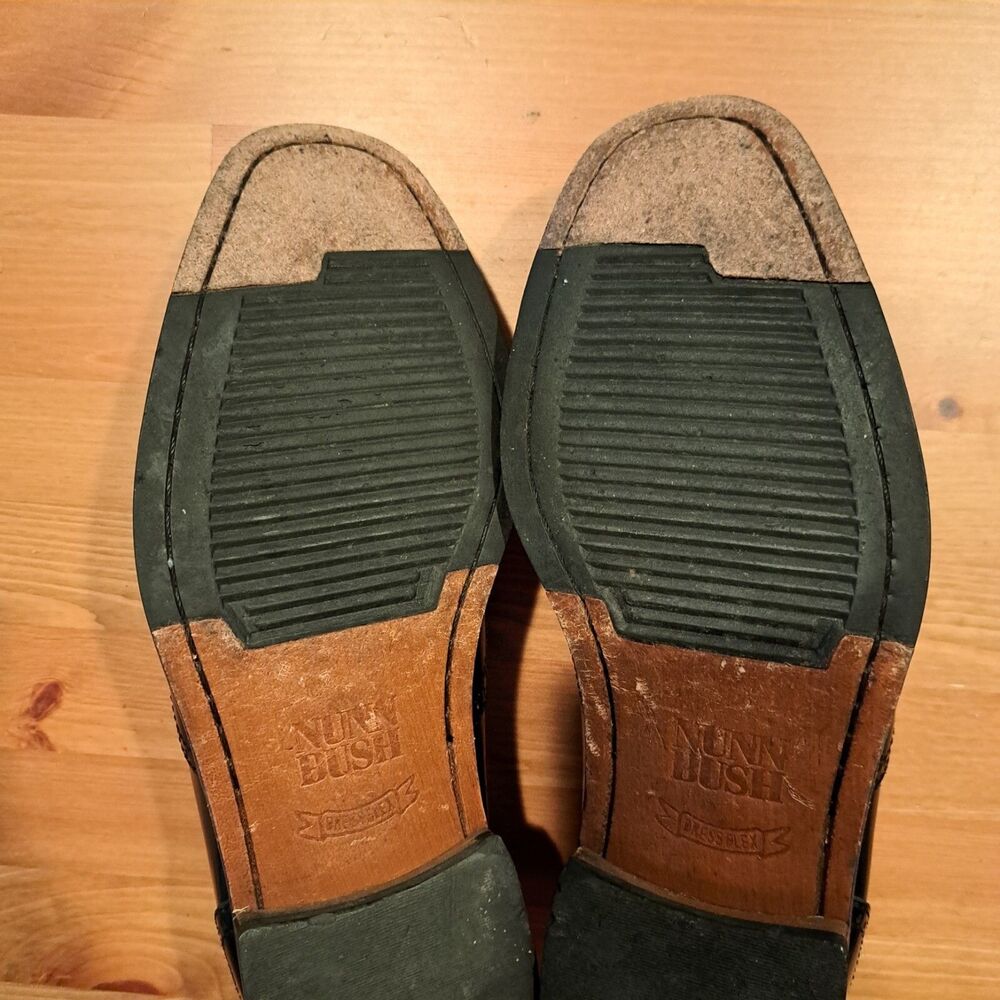 Nunn Bush Dressflex Mens Black Leather Loafers Tassel Shoes Size 11W 83525-01 - Picture 5 of 7